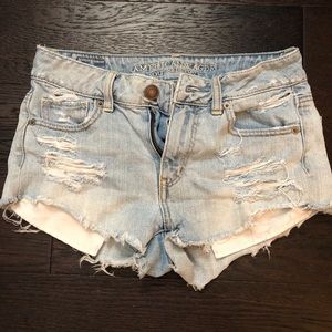 American Eagle High Waisted Jean Shorts